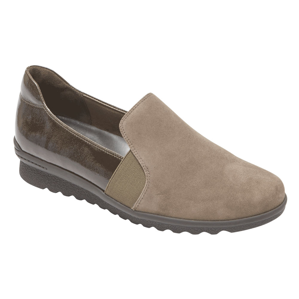 Sapato Vela Rockport Mulher Verde Oliva - Truflex Chenole - 04572BLKN